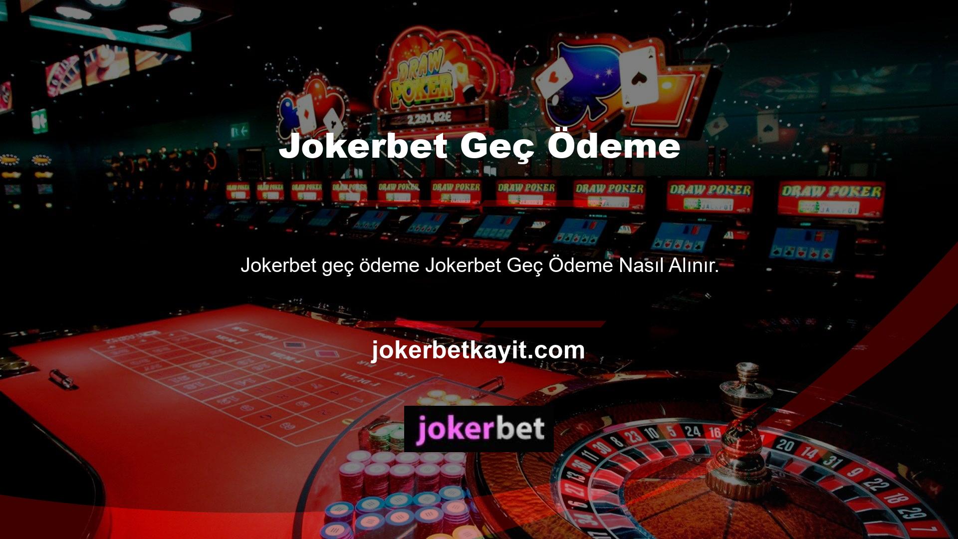 Jokerbet Casino Promosyonu, sitede oynadığınız belirli oyun türlerinde belirli bir miktarda para kaybettiğinizde kaybınızın bir yüzdesini verir